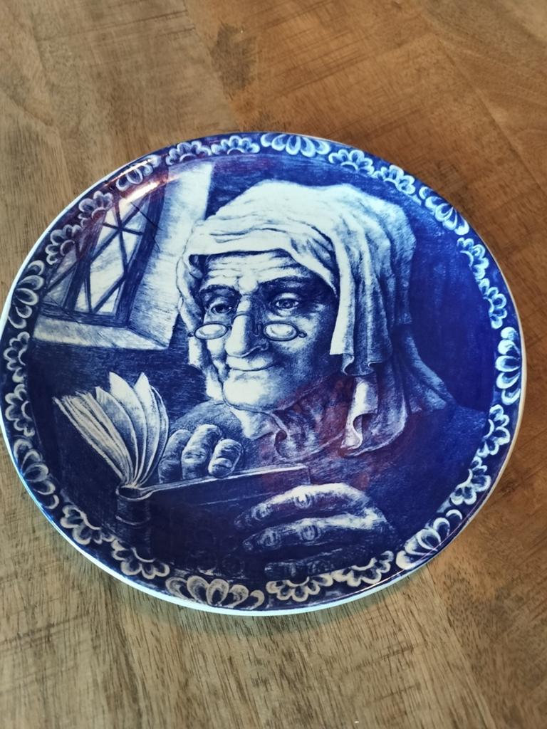 Decoratief Delfts Blauw bordje - Boch Frères La Louvière, Antiek en Kunst, Ophalen of Verzenden