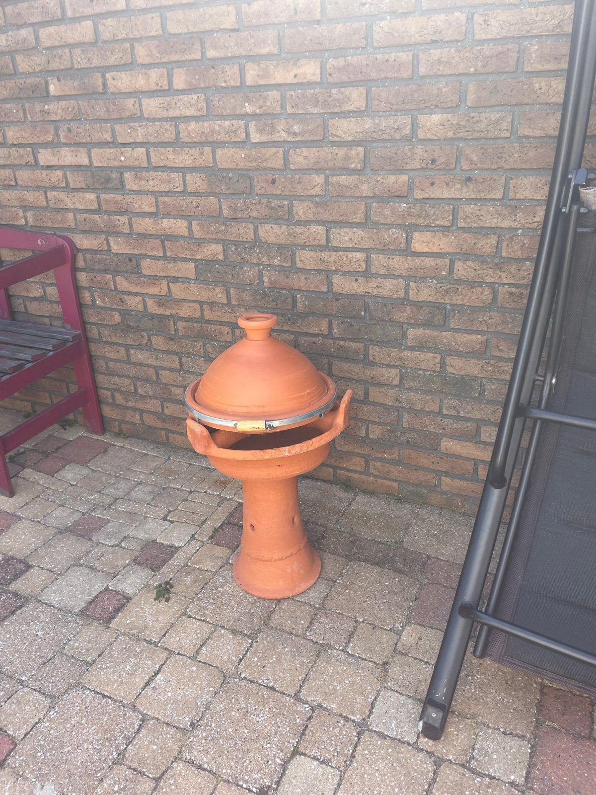 Tajine, Ophalen, Gebruikt, Vuurkorf