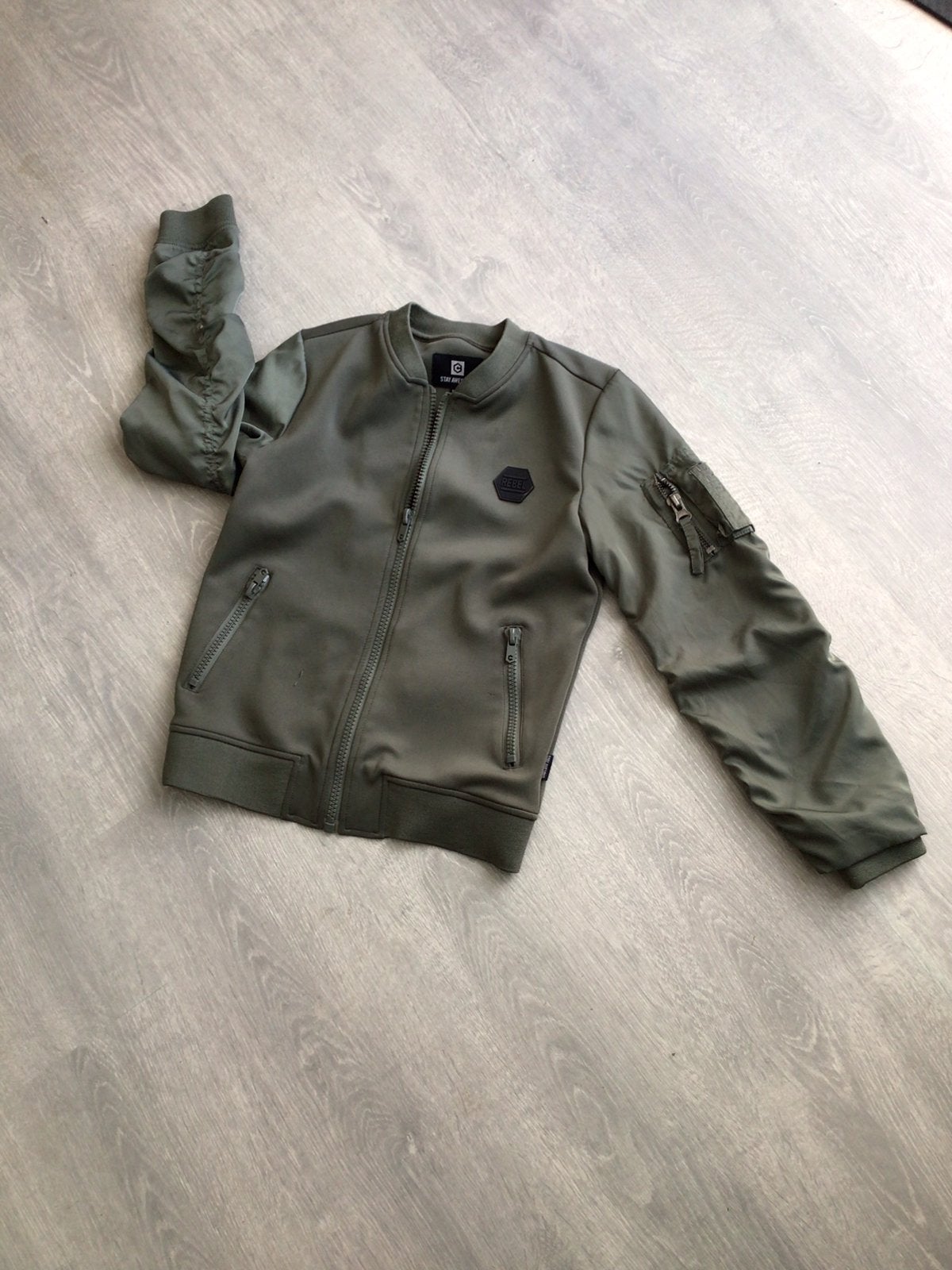 Bomberjack Rebel mt. 146/152, Ophalen of Verzenden, Zo goed als nieuw, Jongen, Jas
