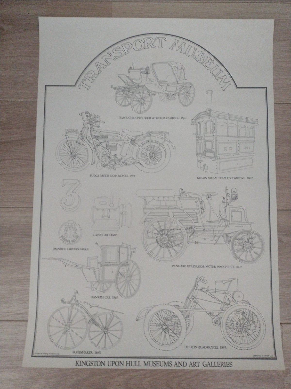 Transport Museum Kingston  Art Gallerie, Ophalen of Verzenden, A1 t/m A3, Overige onderwerpen, Rechthoekig Staand