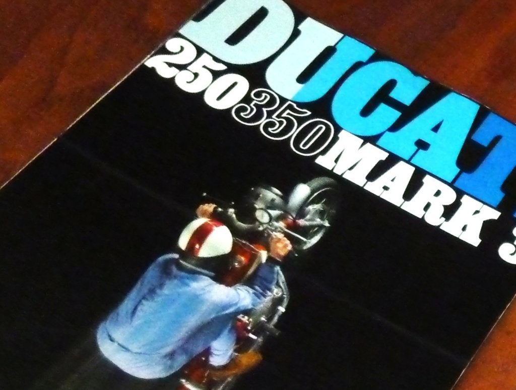 Folder DUCATI 250/ 350 Mark 3 1968, Ophalen of Verzenden, Ducati
