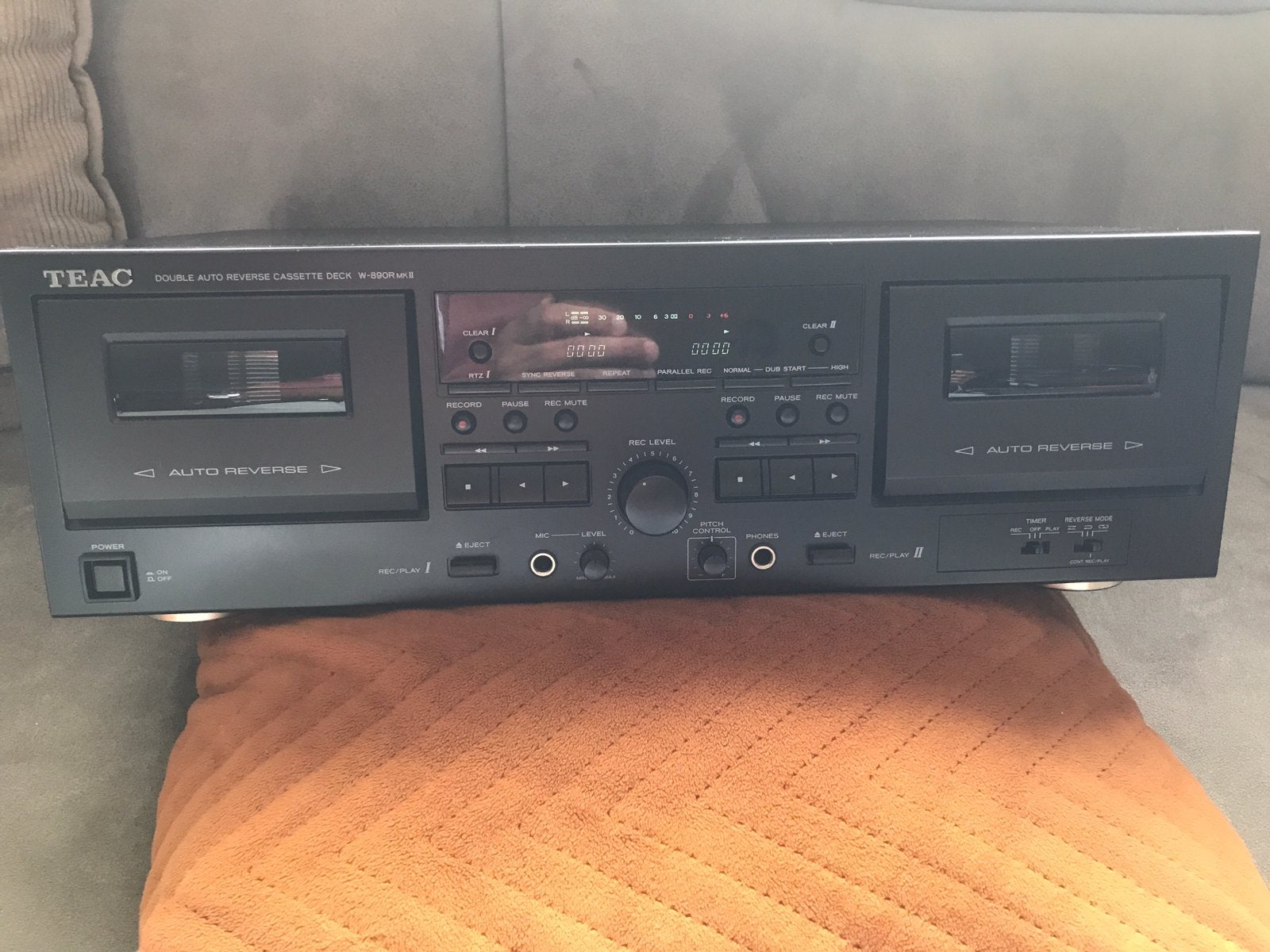 Teac W890R mkII dubbel auto reverse cassettedeck, Audio, Tv en Foto, Cassettedecks, Ophalen of Verzenden, Overige merken, Tiptoetsen