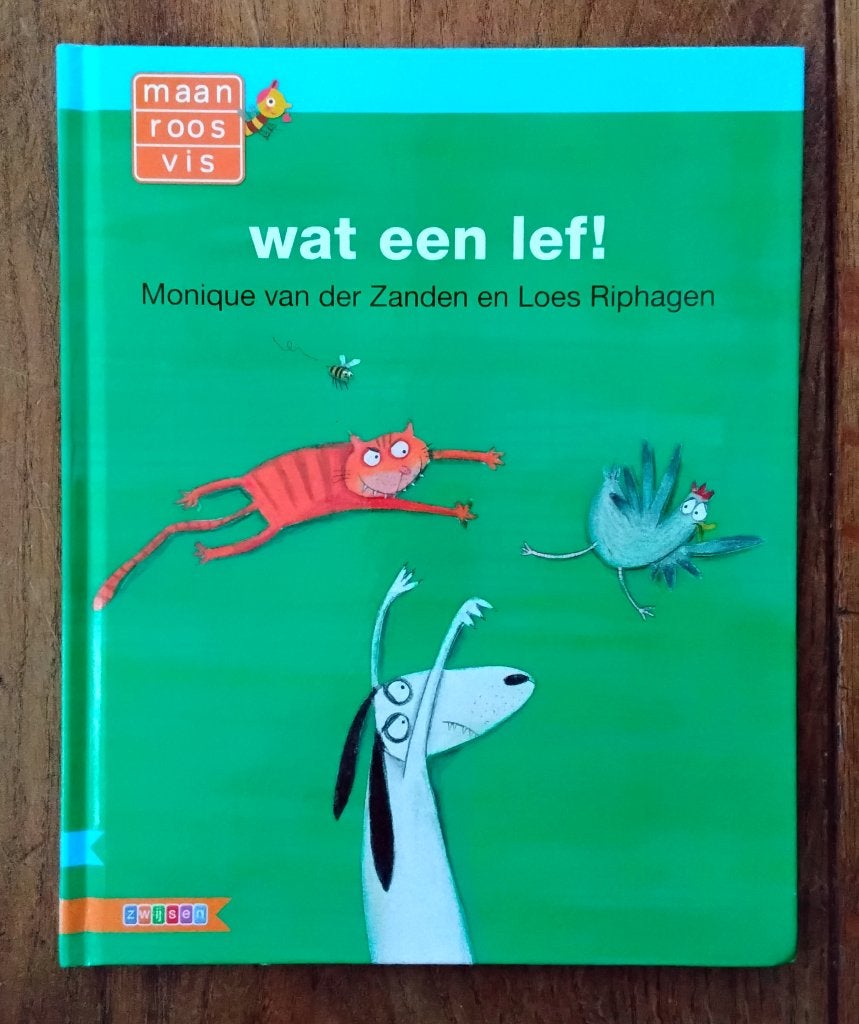 Wat een lef - maan roos vis, Ophalen of Verzenden, Zo goed als nieuw, Monique van der Zanden en Loes Riphagen, Fictie algemeen