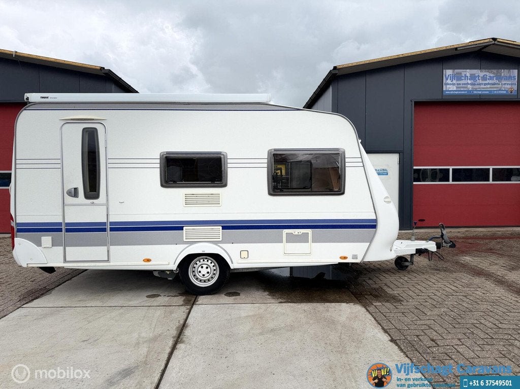 Hobby De Luxe Easy 460 incl luifel en mover, Hobby, Bedrijf, Schokbreker, 6 tot 7 meter
