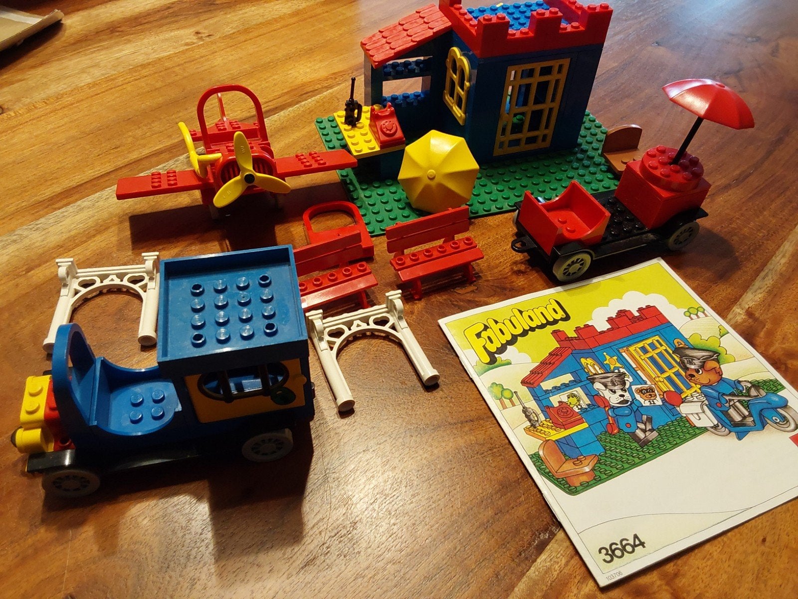 Vintage LEGO Fabuland set 3664 met handleiding, Ophalen of Verzenden, Gebruikt, Overige merken