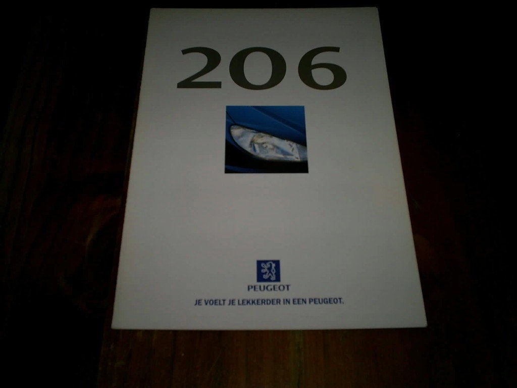 Peugeot 206 + Prijslijst [ 6 / 1998 ], Verzenden, Zo goed als nieuw, Peugeot