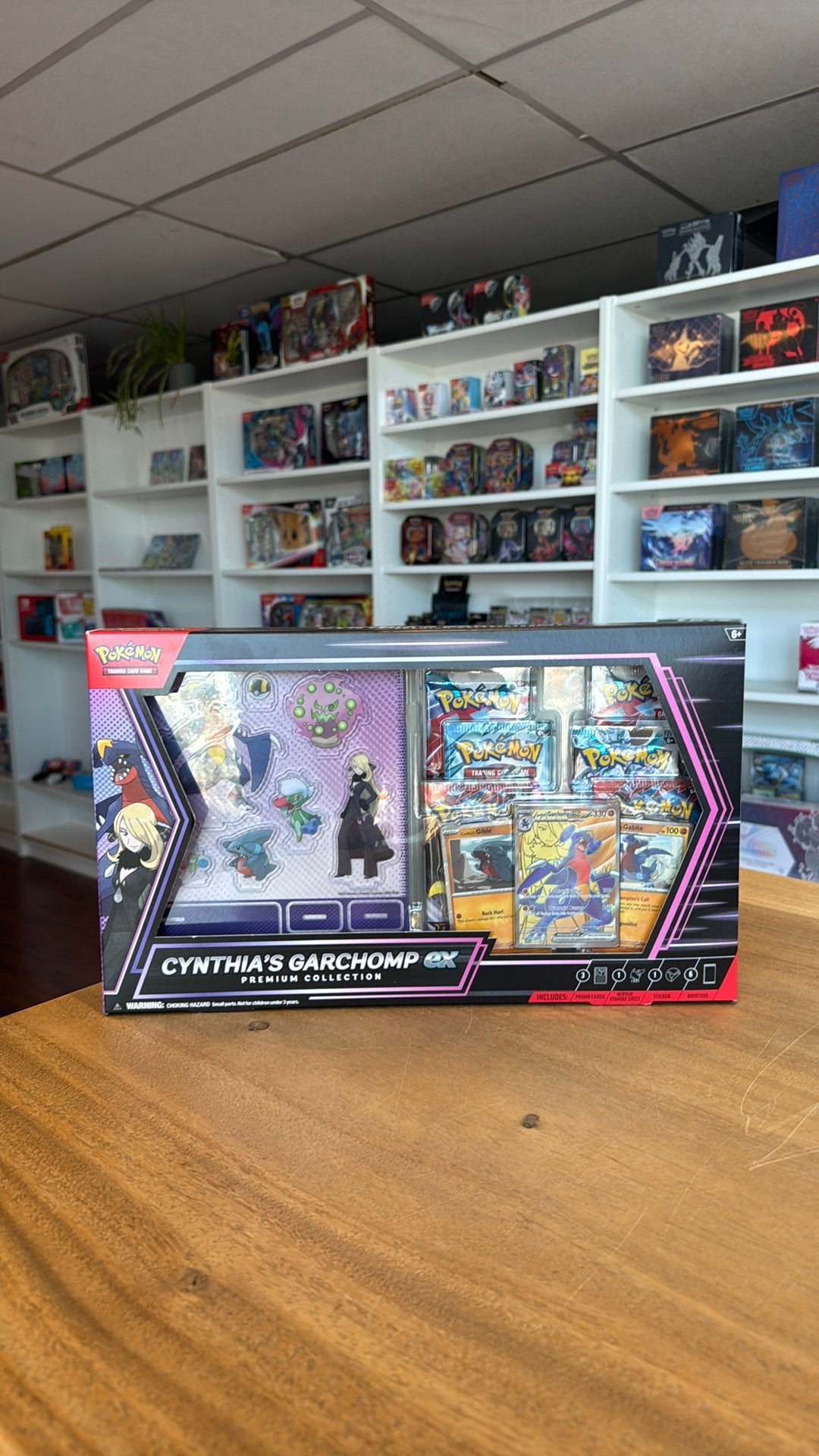 Pokémon Cynthia's Garchomp EX Premium Collection, Ophalen of Verzenden, Zo goed als nieuw