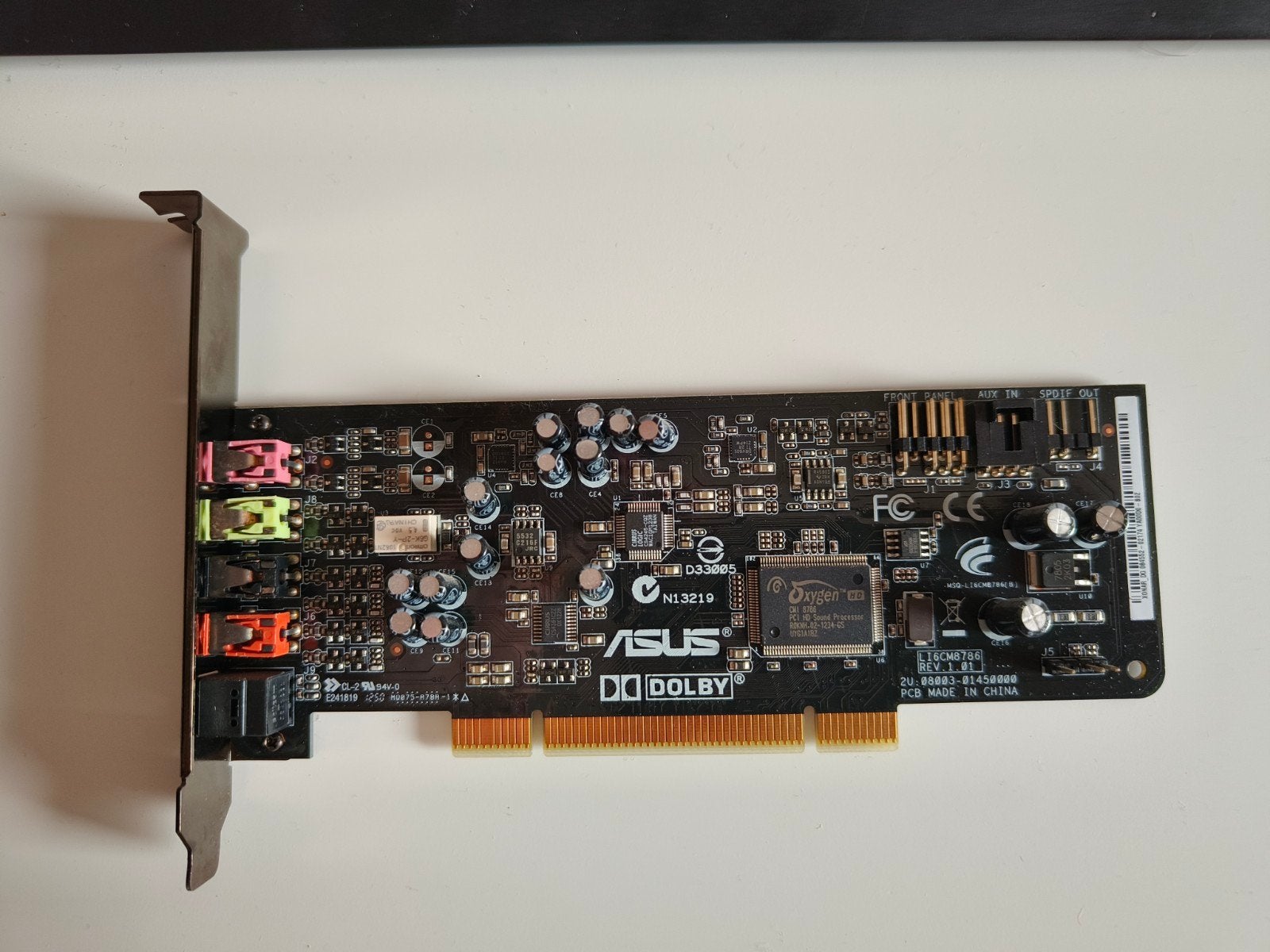 ASUS Xonar DG Interne Geluidskaart, Ophalen of Verzenden, Gebruikt, Intern, ASUS