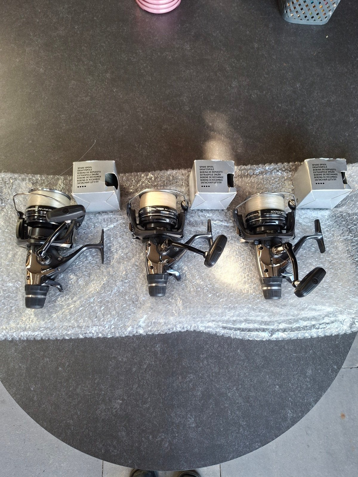 3 Zo goed als Nieuwe Shimano 10.000 X-Aero /ra Beetrunners., Ophalen of Verzenden, Zo goed als nieuw, Molen