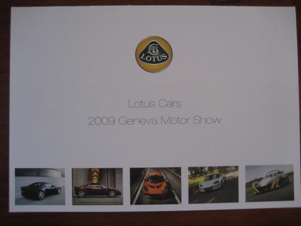 Lotus Cars Geneva Motor Show (2009) Elise, Exige, Europa, Ophalen of Verzenden, Nieuw, Algemeen