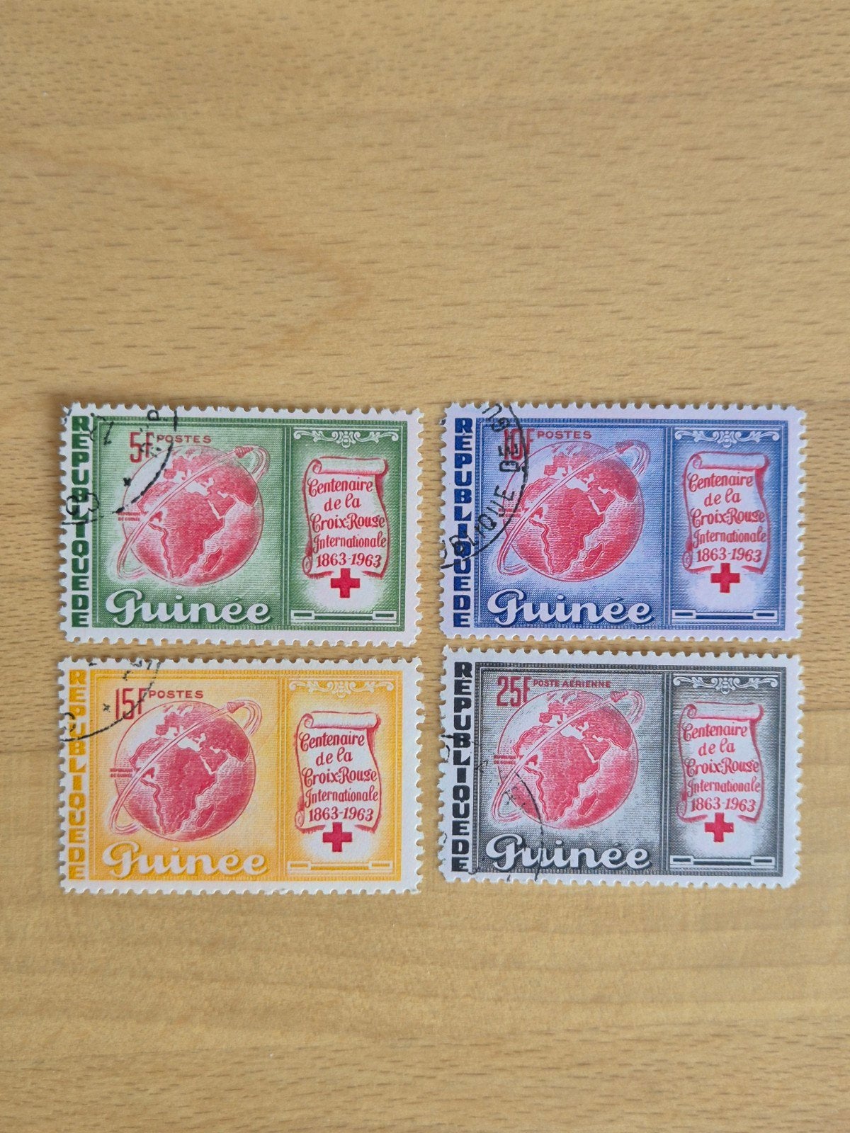 Guinee 1963 ruimtevaart, Ophalen of Verzenden, Guinee, Gestempeld