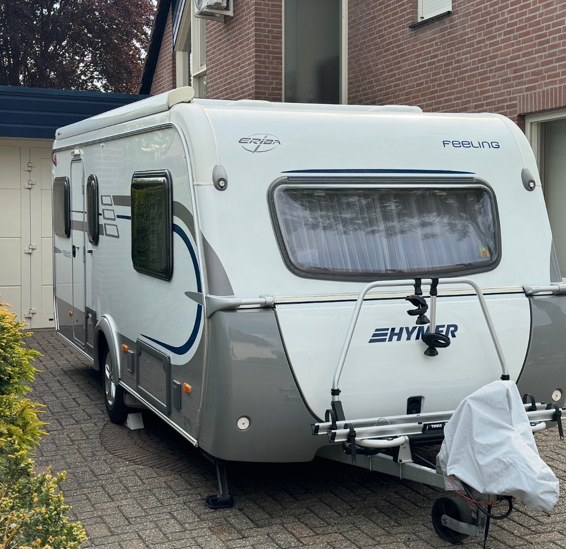Eriba Feeling 470, Thule luifel 4m, Alko Mammut mover, Kachel, Treinzit, Particulier, 6 tot 7 meter