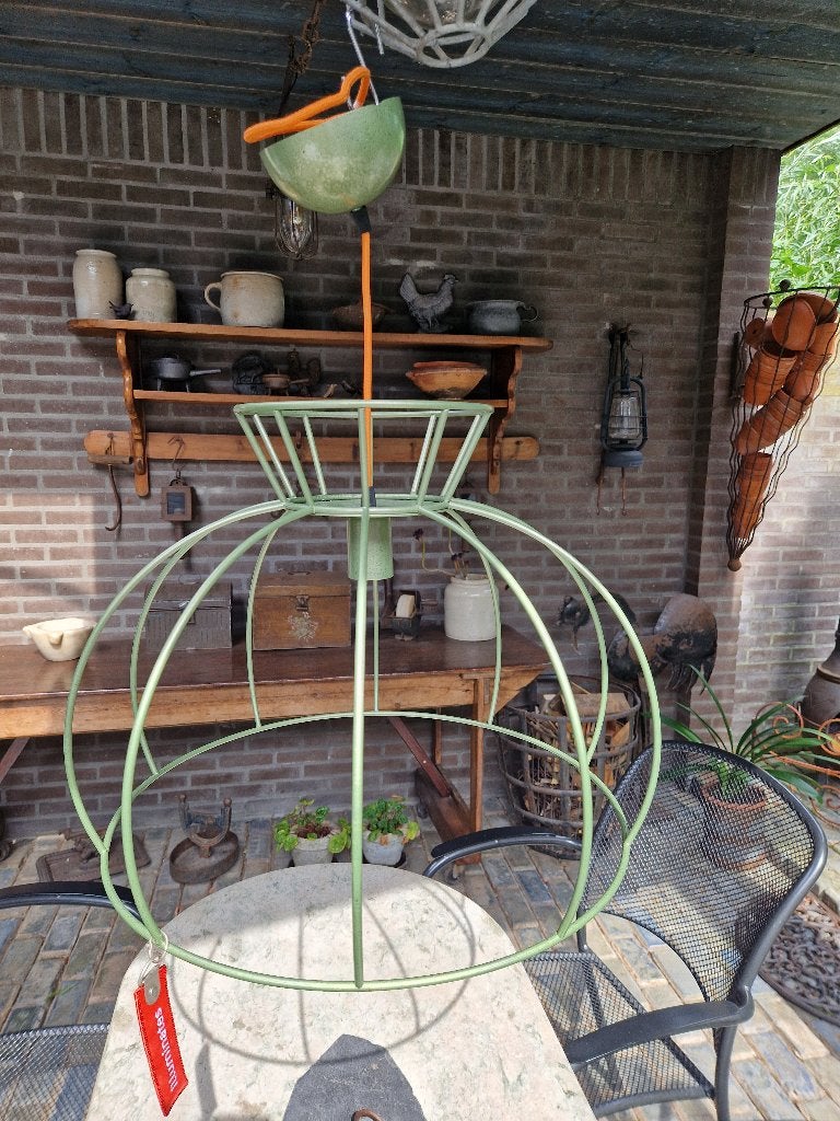 mooie industriële kooilamp, Ophalen, Industrie, E27 (groot), Zo goed als nieuw