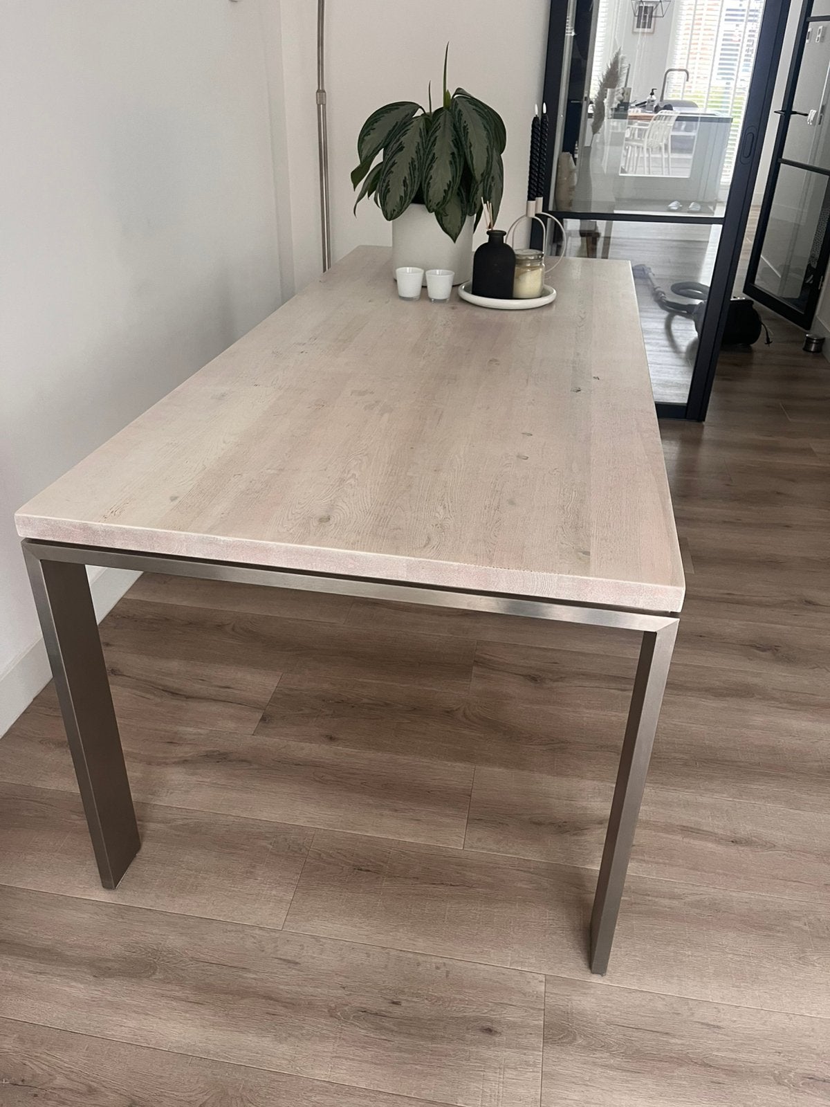 Eikenhouten  tafel, Ophalen, Gebruikt, Eikenhout, 200 cm of meer