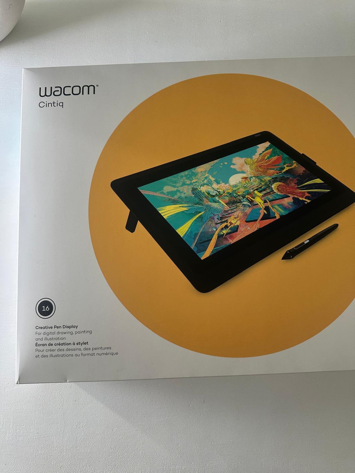 Wacom Cintiq 16 teken tablet 15.6 inch. Tekenen kunst art, Ophalen of Verzenden, Multi-touch, Nieuw, Bedraad