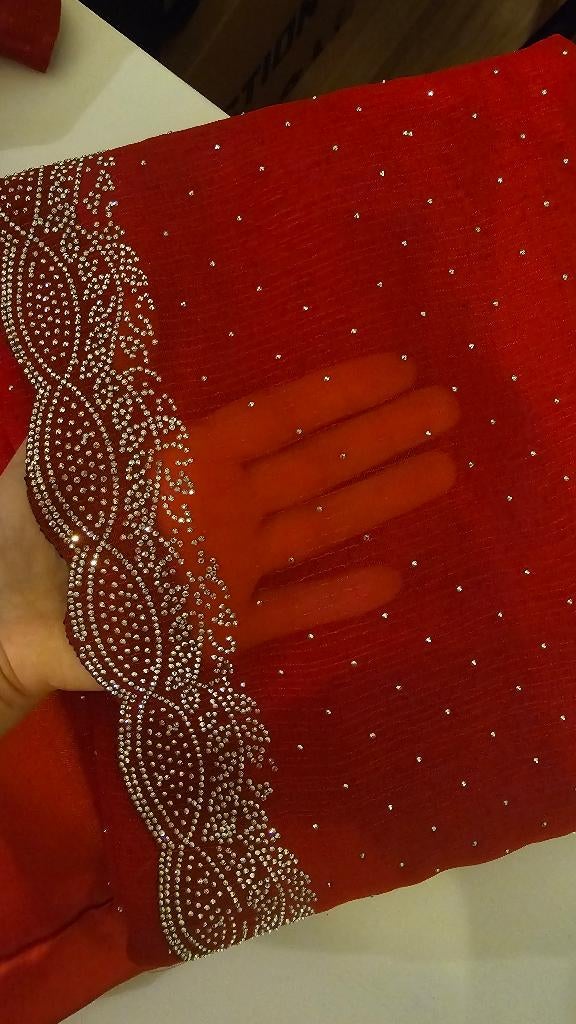 saree/sari, Overige typen, Nieuw, Ophalen of Verzenden, Rood