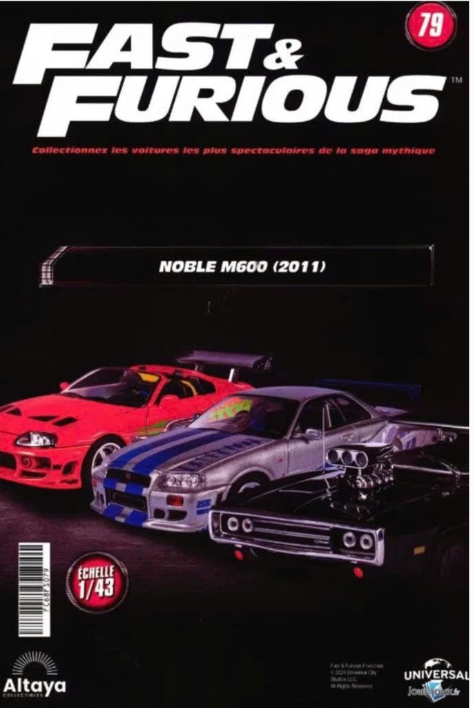 Noble M600 2011 schaal 1/43 FAST & FURIOUS ALTAYA # 79, Verzenden, Nieuw, Auto, Overige merken