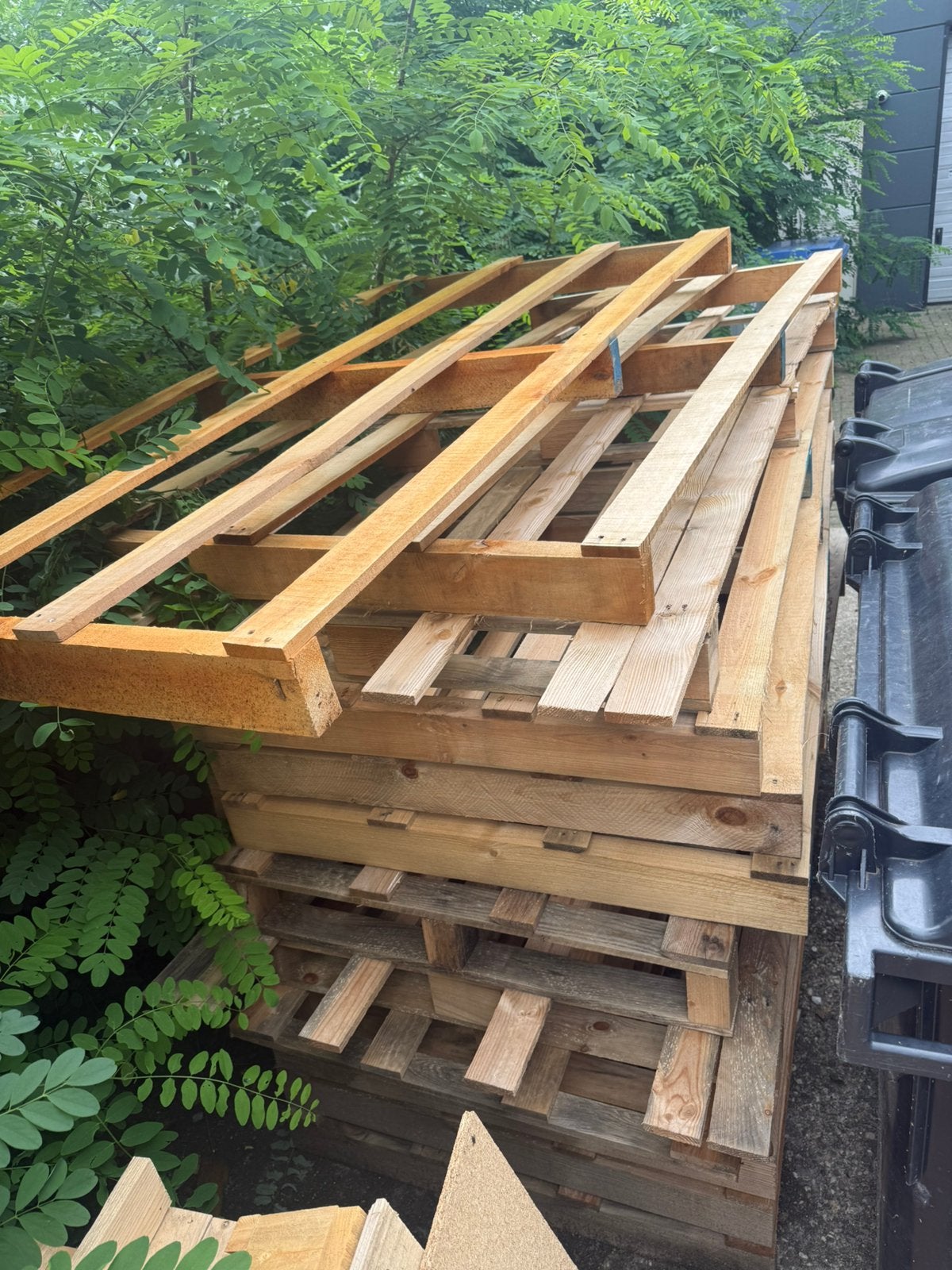Pallets hout of brandhout, Doe-het-zelf en Verbouw, Ophalen, Minder dan 25 mm, Zo goed als nieuw, Pallet