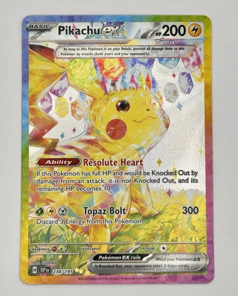 Pokémon kaarten: Charizard, Terapagos,, Pikachu, Ophalen of Verzenden, Zo goed als nieuw, Meerdere kaarten, Foil
