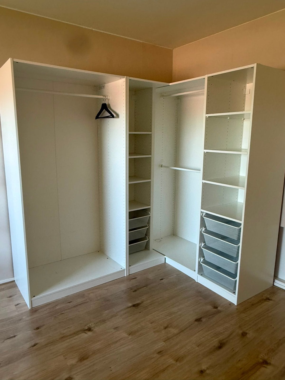 Ikea Pax hoekkast zonder deuren, Ophalen, 200 cm of meer, 50 tot 100 cm, Zo goed als nieuw