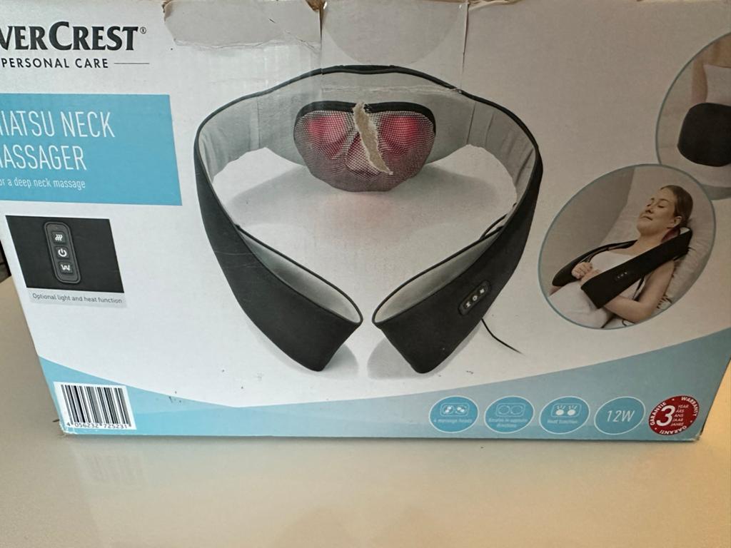 SilverCrest Shiatsu Nek Massager - Gebruikt, Sport en Fitness, Verzenden, Zo goed als nieuw