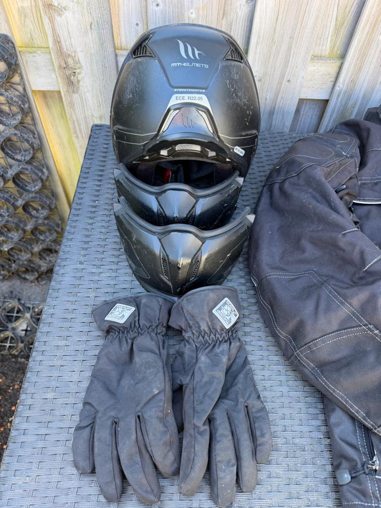 Motorhelmen, Streetfighter, Vinz, Pak en handschoenen, Overige merken, Heren, Ophalen of Verzenden, Integraalhelm