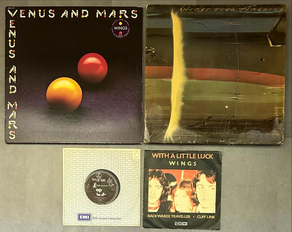 Wings Vinyl Collectie: Venus and Mars, Wings over America, Gebruikt, 7 inch, Ophalen of Verzenden, 1970 - 1979