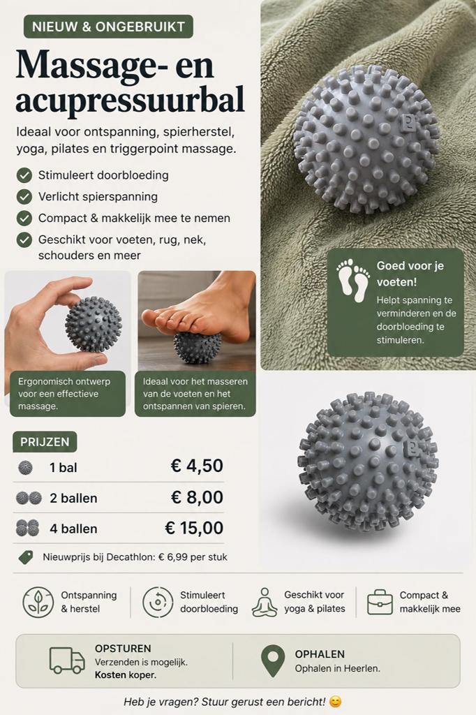Massage en acupressuurbal, Ophalen of Verzenden, Nieuw