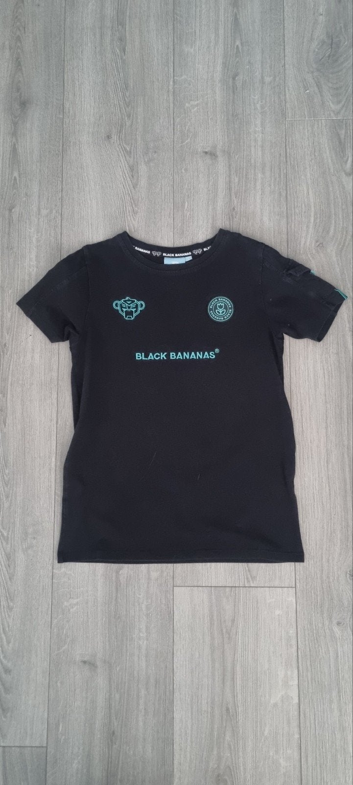 Black Bananas T-shirt Zwart Maat 164, Gebruikt, Jongen of Meisje, Ophalen of Verzenden, Shirt of Longsleeve