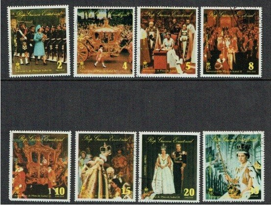 1977 Republiek Equatoriaal-Guinea Jubilee Queen Elizabeth, Ophalen, Overige landen, Gestempeld