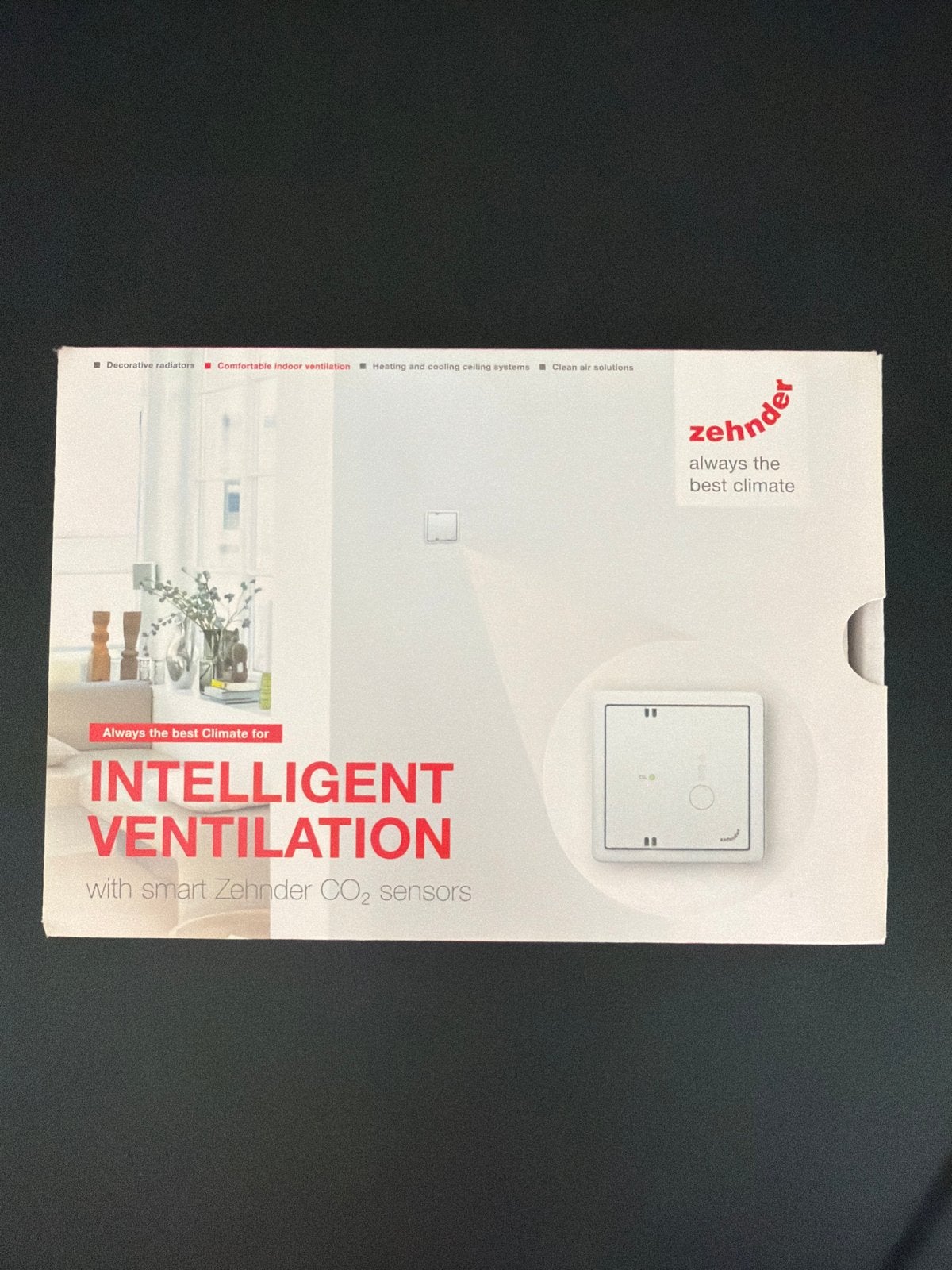 Zehnder CO2 Sensor RF67 (230V) voor intelligente ventilatie, Ophalen of Verzenden, Nieuw, Ventilator