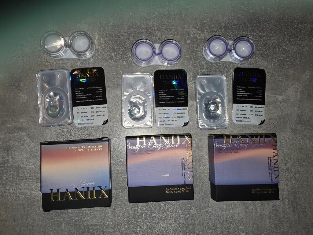 HANIiX zachte hydrofiele contactlenzen nieuw, Ogen, Onbekend, Nieuw, Ophalen of Verzenden