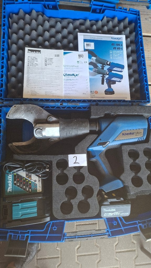 Klauke ES85-L + ES85 CFM accu kabelschaar kabelknipper, Auto diversen, Ophalen of Verzenden, Zo goed als nieuw, /, /