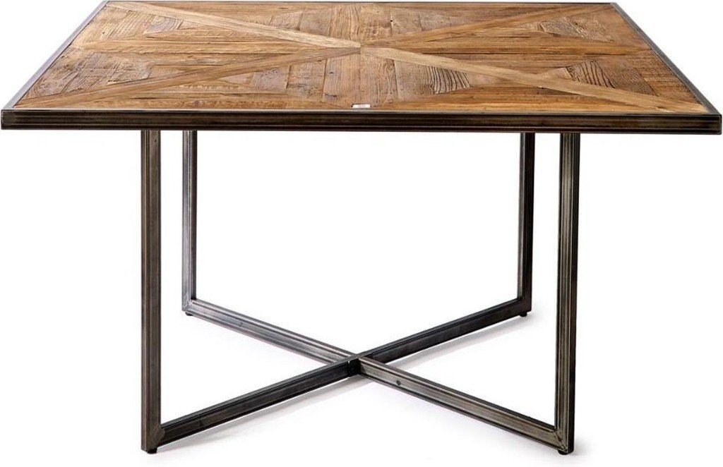 Riviera Maison Eettafel Vierkant- Le Bar American 140x140 cm, Ophalen, Zo goed als nieuw, Vijf personen of meer, 100 tot 150 cm