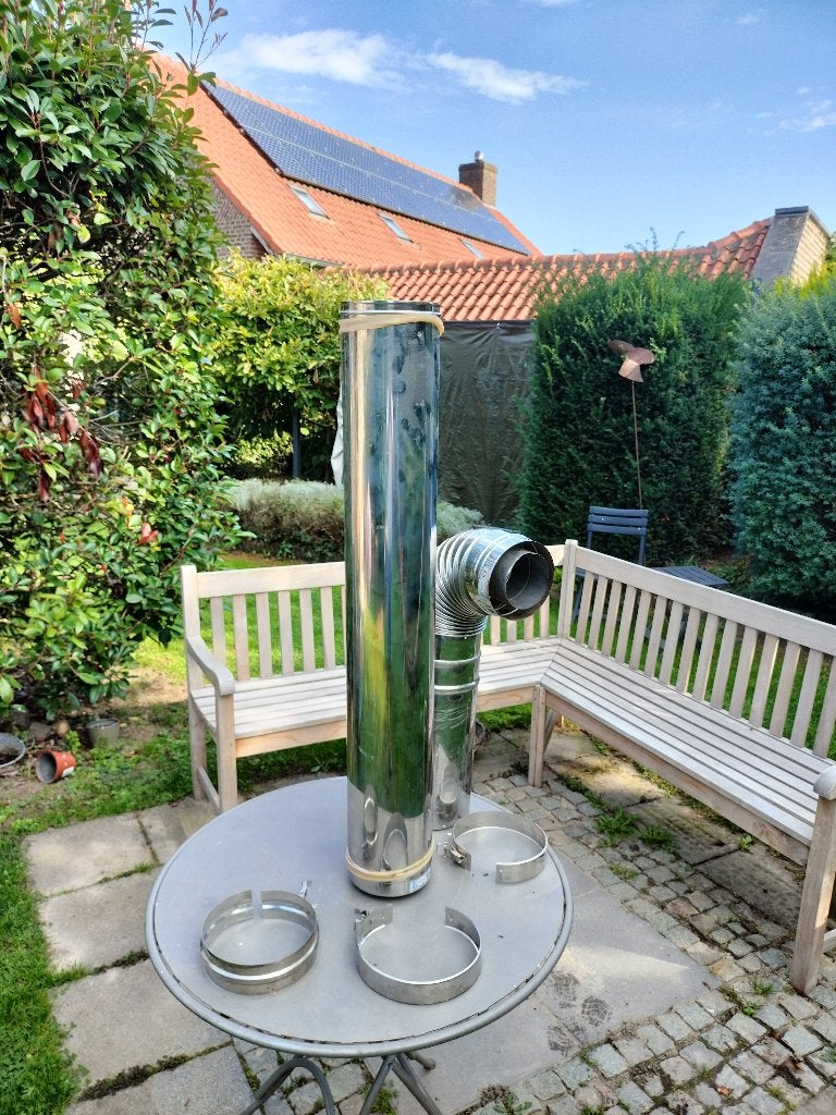 dubbelwandig rookkanaal, Ophalen, Gas, Zo goed als nieuw, Inbouw