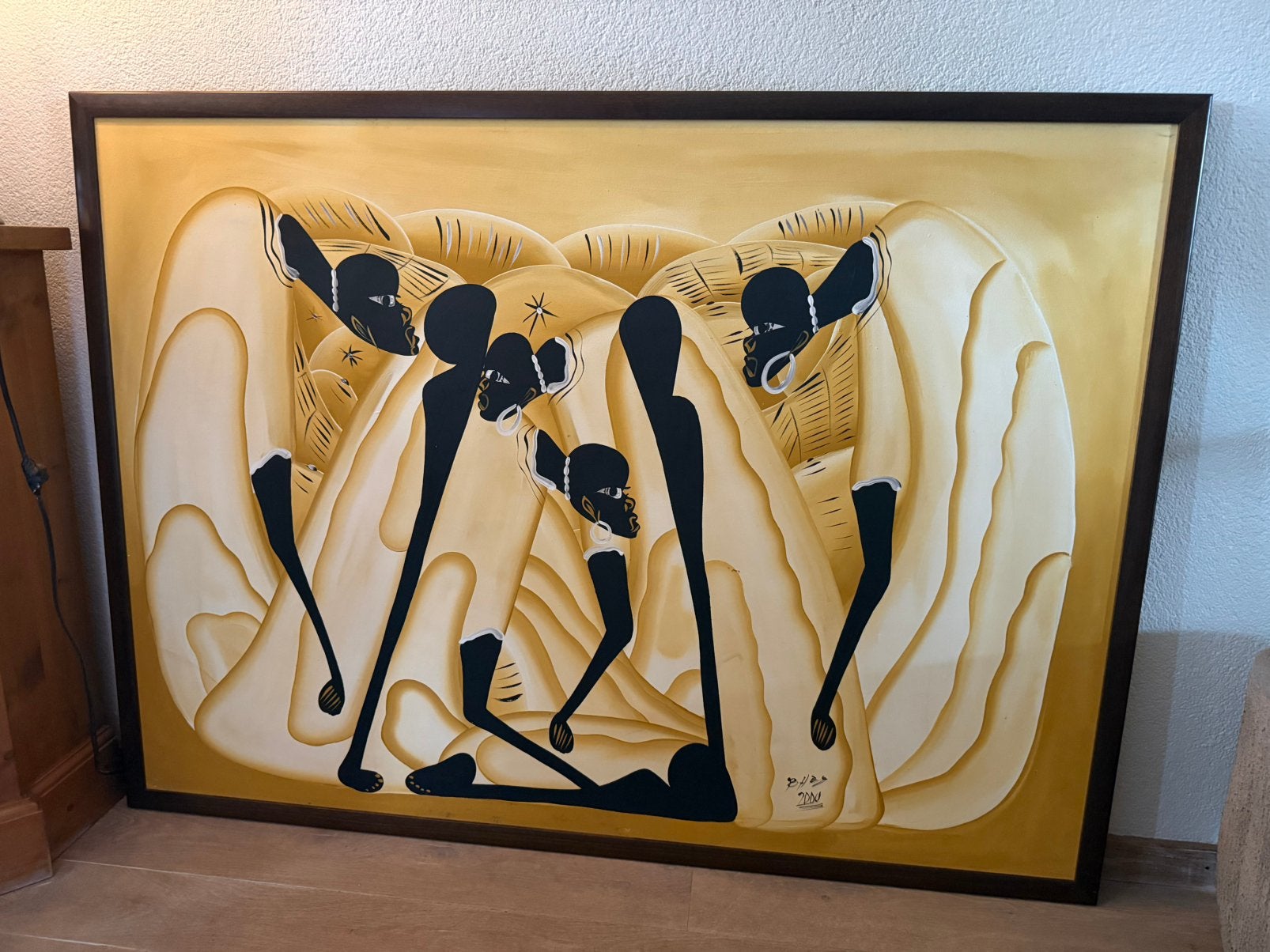 Groot schilderij -Dominicaanse Republiek - gesigneerd - 2002, Ophalen