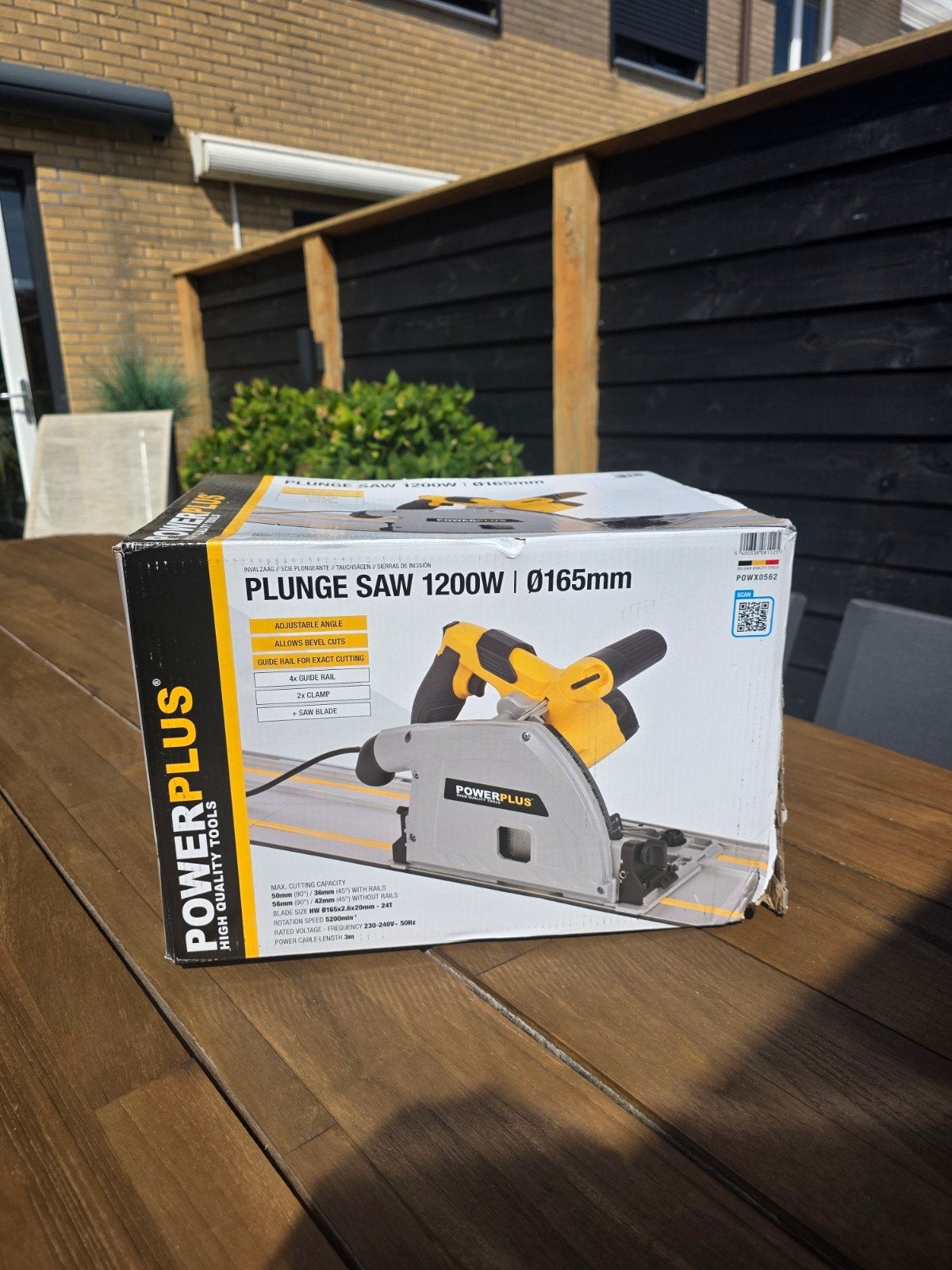 Nieuwe Powerplus invalzaag 1200W Ø165mm - Ongeopend, Ophalen, Invalzaag, Nieuw, Powerplus