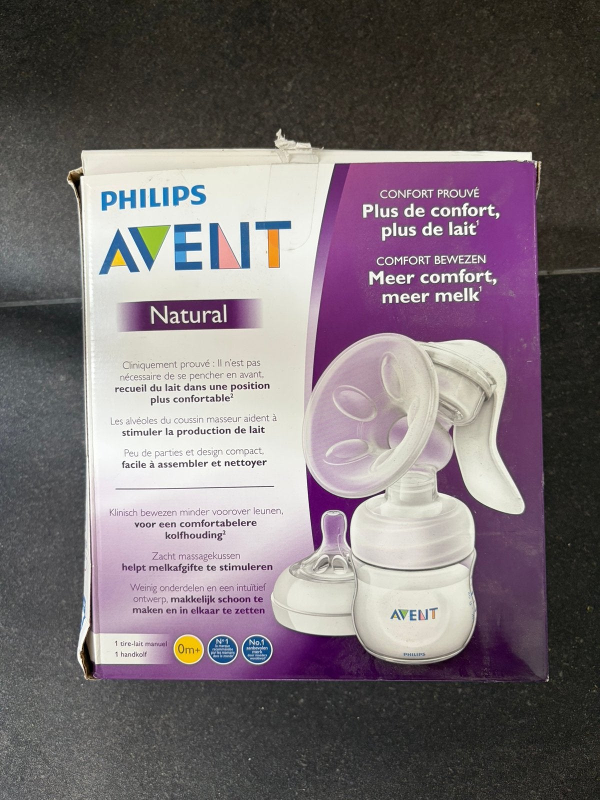 Hand borstkolf Philips Avent, Ophalen of Verzenden, Zo goed als nieuw, Borstkolf
