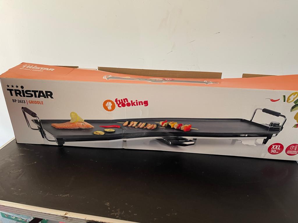 Tristar BP-2633 Griddle XXL, Ophalen, Zo goed als nieuw, Tafelgrill