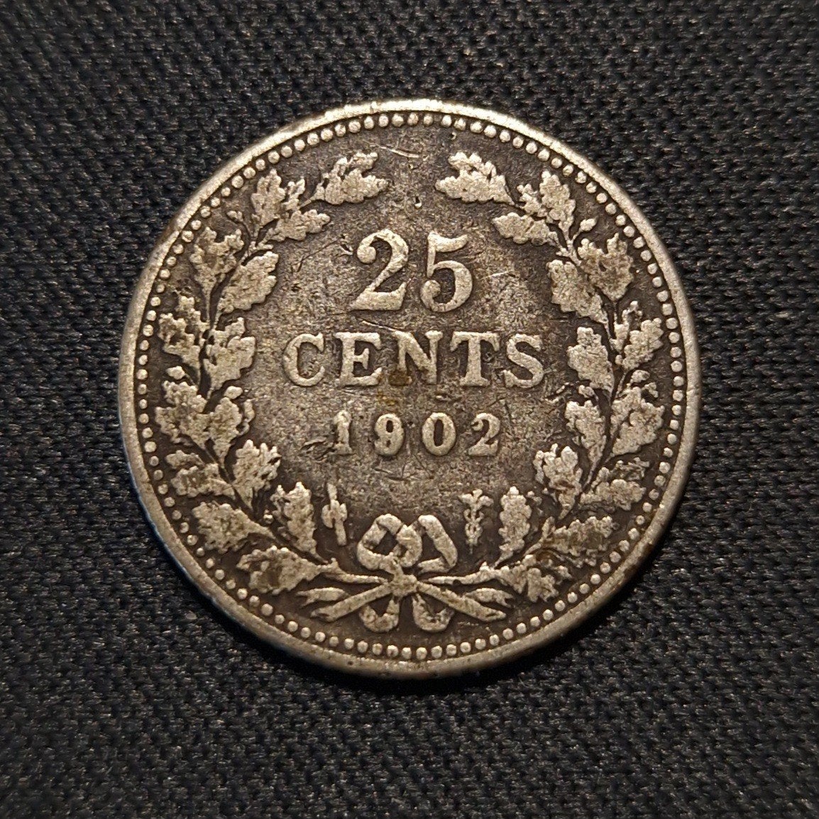 25 cent 1902, Verzenden, Zilver, 25 cent, Koningin Wilhelmina
