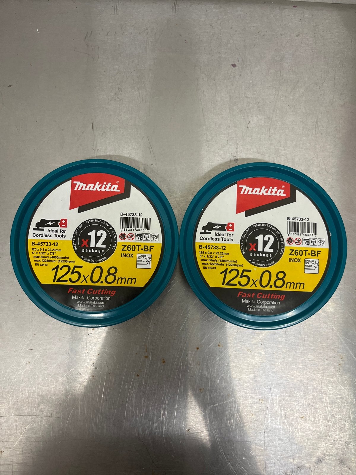 Makita B-45733-12 doorslijpschijven 125x0.8mm (12 stuks), Onbekend, Nieuw, Ophalen of Verzenden, Onbekend