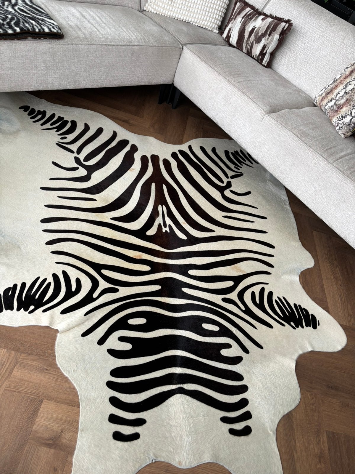 zebra kleed koeien huid, 200 cm of meer, Ophalen of Verzenden, Zo goed als nieuw, 200 cm of meer