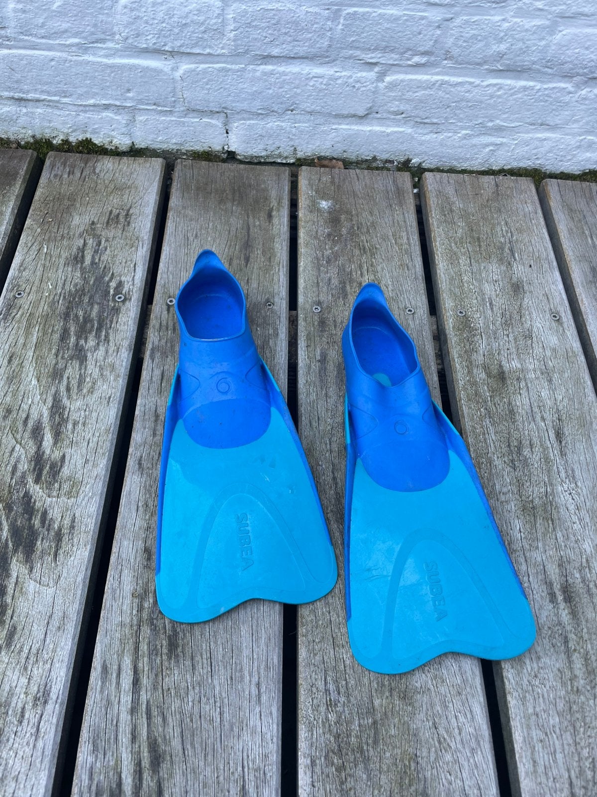 Zwemvliezen, flippers, vinnen kind maat 28/29. Kleur blauw, Ophalen of Verzenden, Zo goed als nieuw, Snorkelvinnen