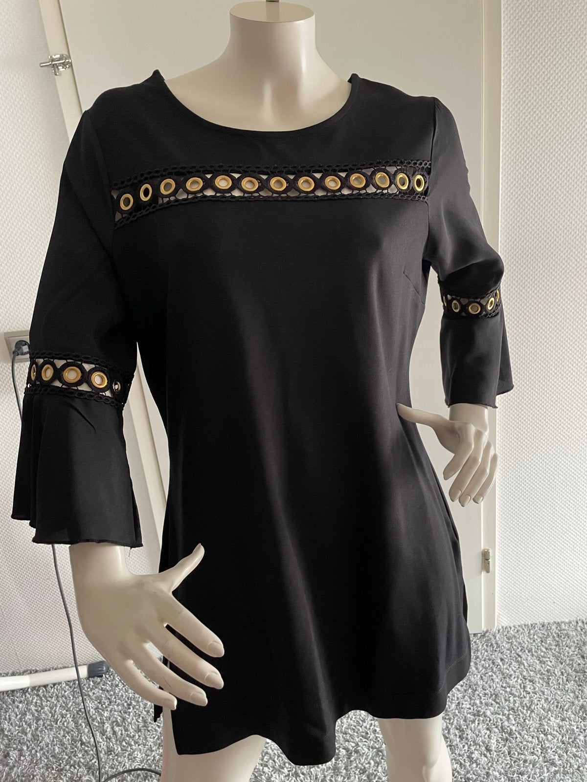 Star by julienmacdonald jurkje met ringen maat l, Kleding | Dames, ., Zwart, Ophalen of Verzenden, Zo goed als nieuw