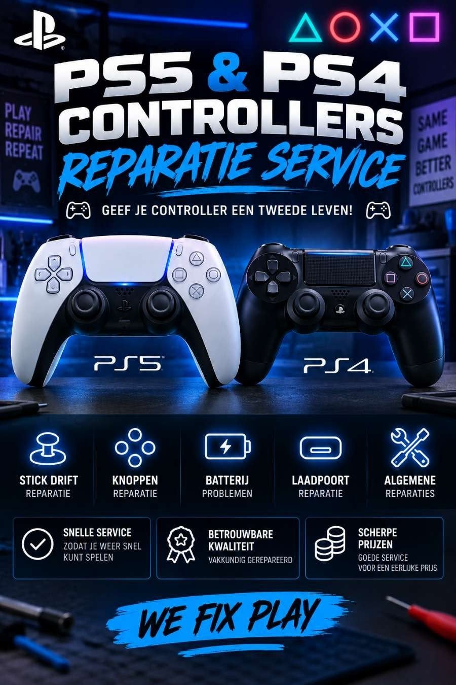 Ps4 En Ps5 Reperatie, Ophalen of Verzenden