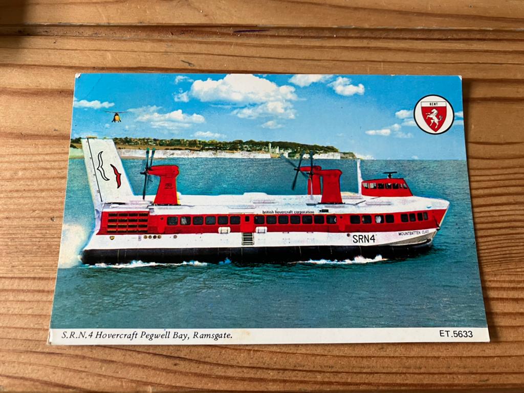 Ansichtkaart Hovercraft ramsgate engeland, Ophalen of Verzenden, Kaart, Foto of Prent