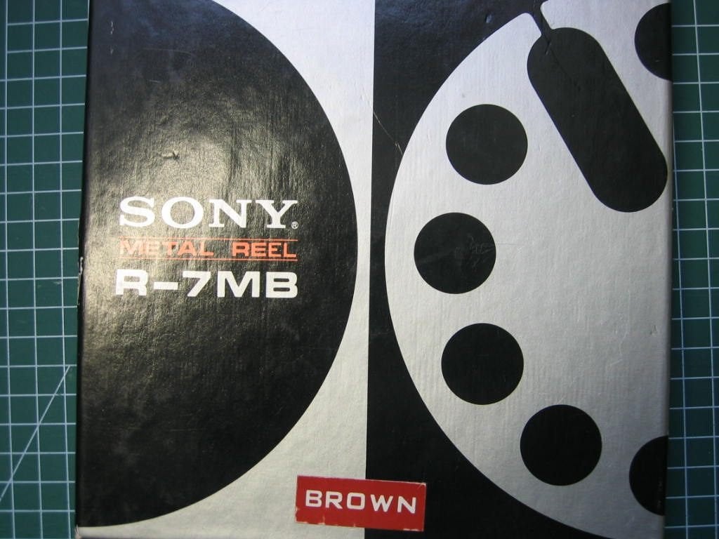 Sony reel 18cm R-7MB goudkleurig / brons, Ophalen of Verzenden