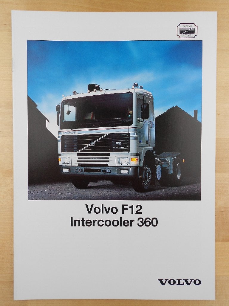 Volvo F12 360 Brochure 1987, Volvo, Zo goed als nieuw, Volvo, Ophalen of Verzenden