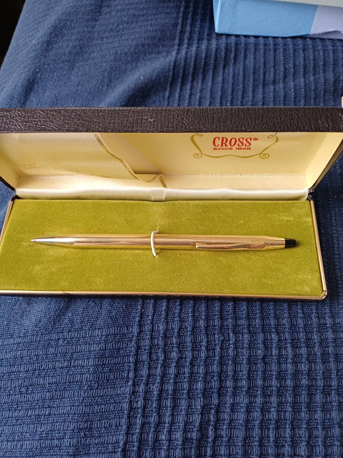 Cross 12K gouden pen VFW-FOKKER, Verzamelen, Balpen, Cross, Met doosje, Ophalen of Verzenden