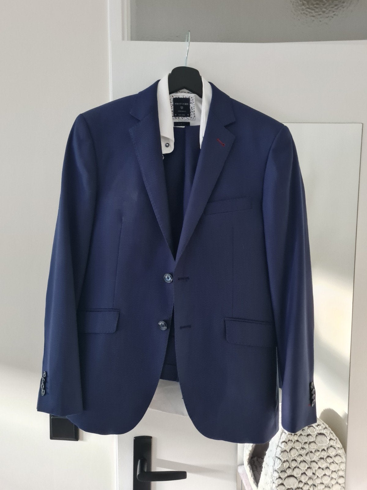 Stijlvol blauw herenpak - Regall Shaped Fit, Regall, Ophalen of Verzenden, Zo goed als nieuw, Maat 48/50 (M)